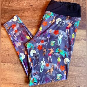🦄Unicorn Scooby Doo Cartoon Print Leggings